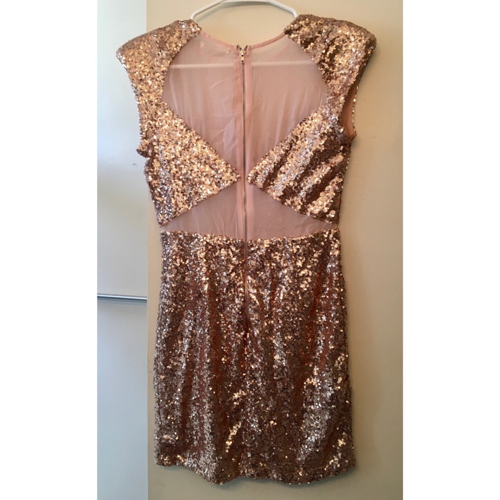 Nordstrom Mustard Seed Gold Sequin Dress - Picture 4 of 4